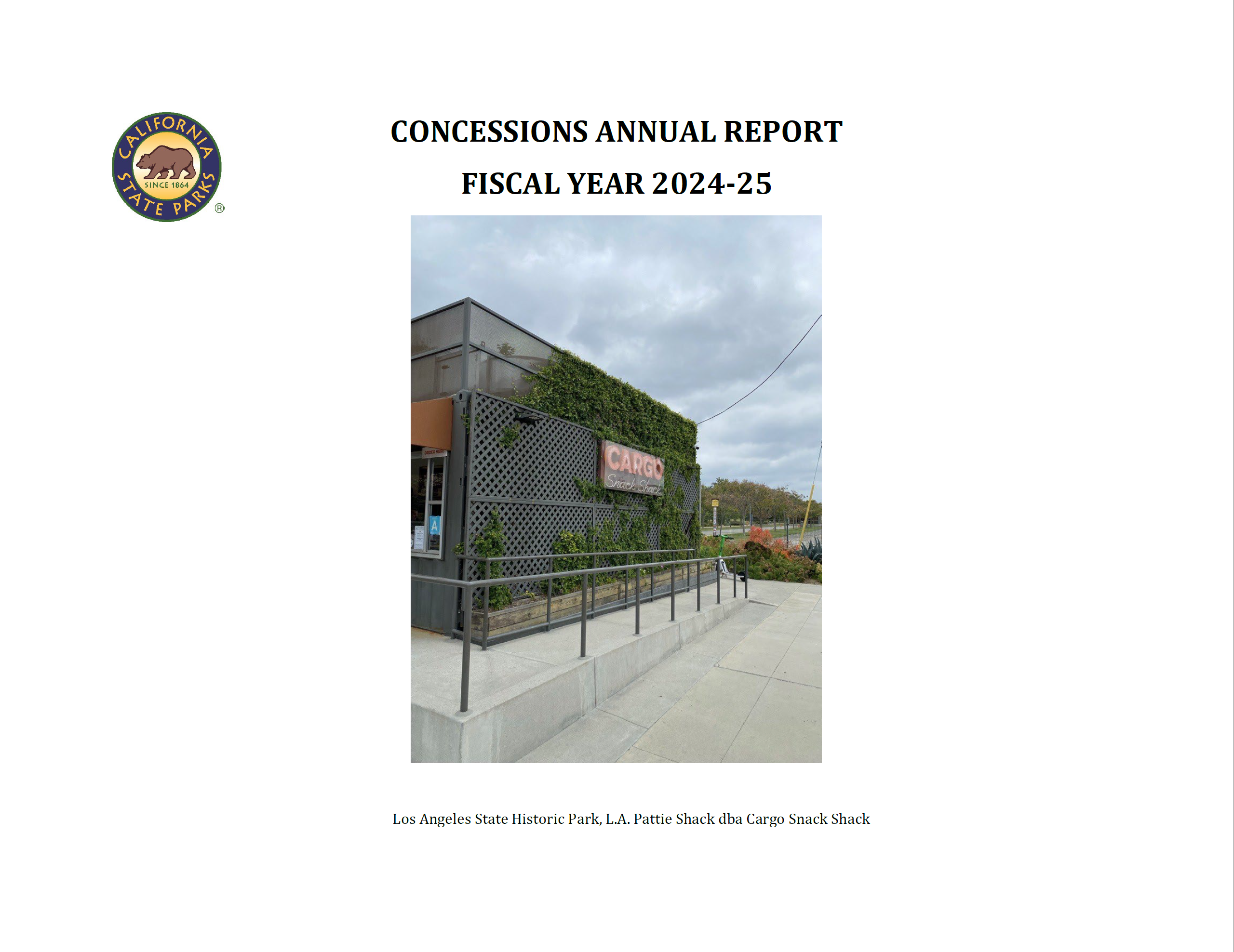 Concessions Annual Report 24-25 Cover Page